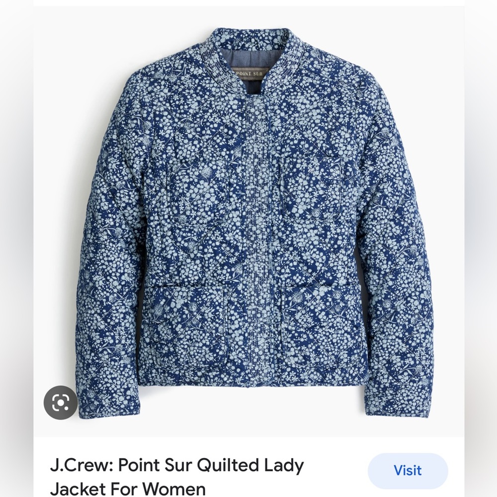 J. Crew Point Sue Quilted Lady Jacket